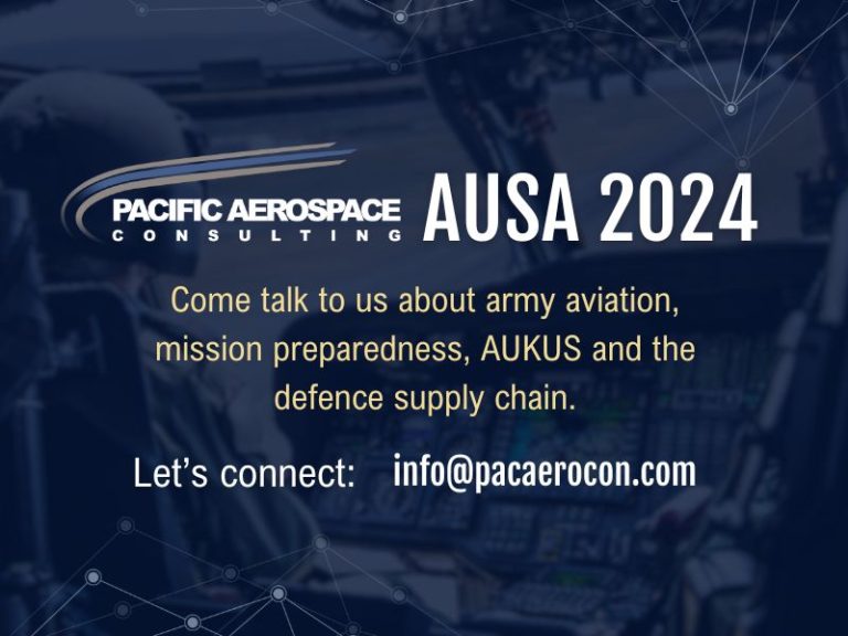 Pacific Aerospace Consulting (PAC) is excited to announce our participation in the AUSA Annual Meeting & Exposition in Washington, D.C., from October 14-16, 2024