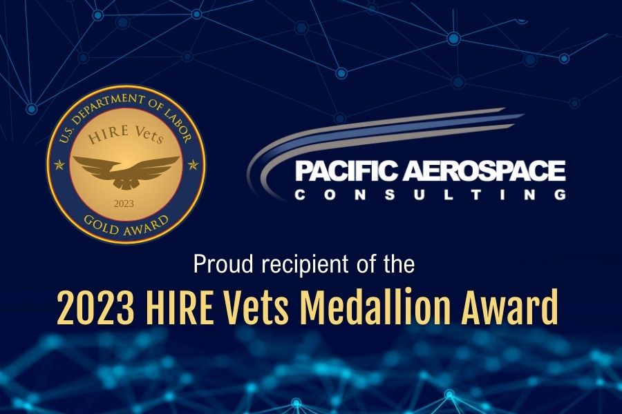 Pacific Aerospace Consulting receives 2023 HIRE Vets Medallion Award