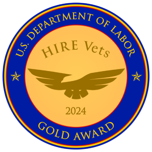 HIRE Vets gold medallion